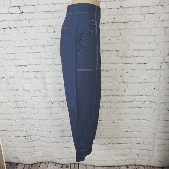 Rebecca Taylor Linen Cropped Pant 2 - Picture 6 of 8